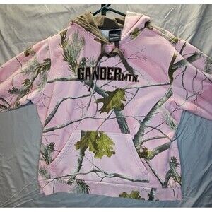 Gander Mountain Womens Realtree Camo Hoodie Logo Pullover Size Large
